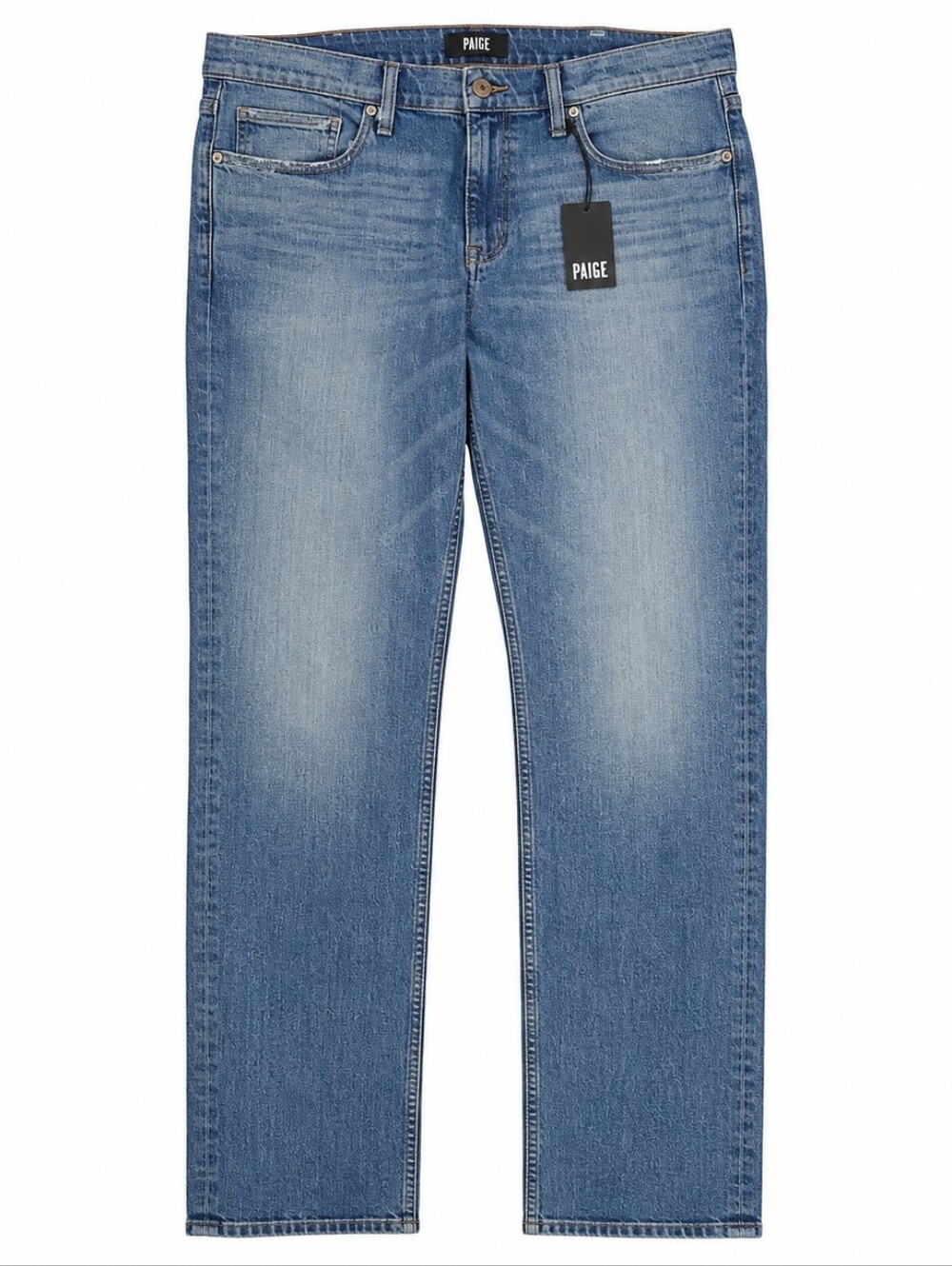 PAIGE Normandie Transcend Men's Jeans 42x34.5 Straight Leg Medium Wash NWT